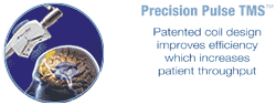 NeuroStar TMS Precision Pulse - 특허받은 코일 설계